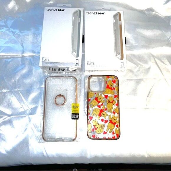 Tech21 and Disney Phone Cases- Gold, Rose Gold, Silver and Winnie the Pooh Lot - Picture 1 of 9
